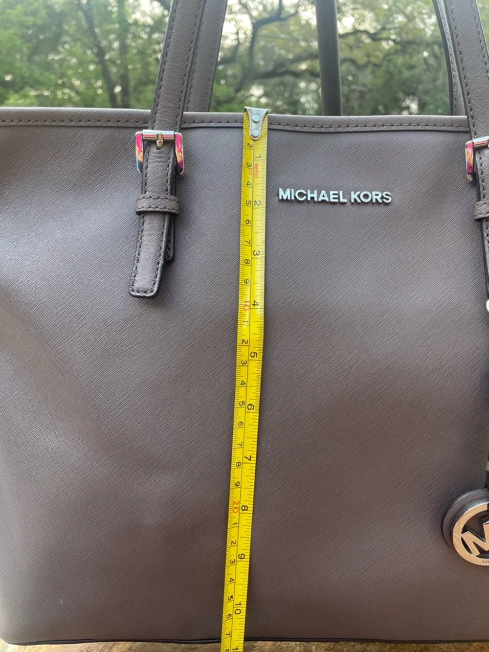 Michael Kors Jet Set Travel Medium Saffiano Leather Top Zip Tote  (CSR) - Picture 5 of 16